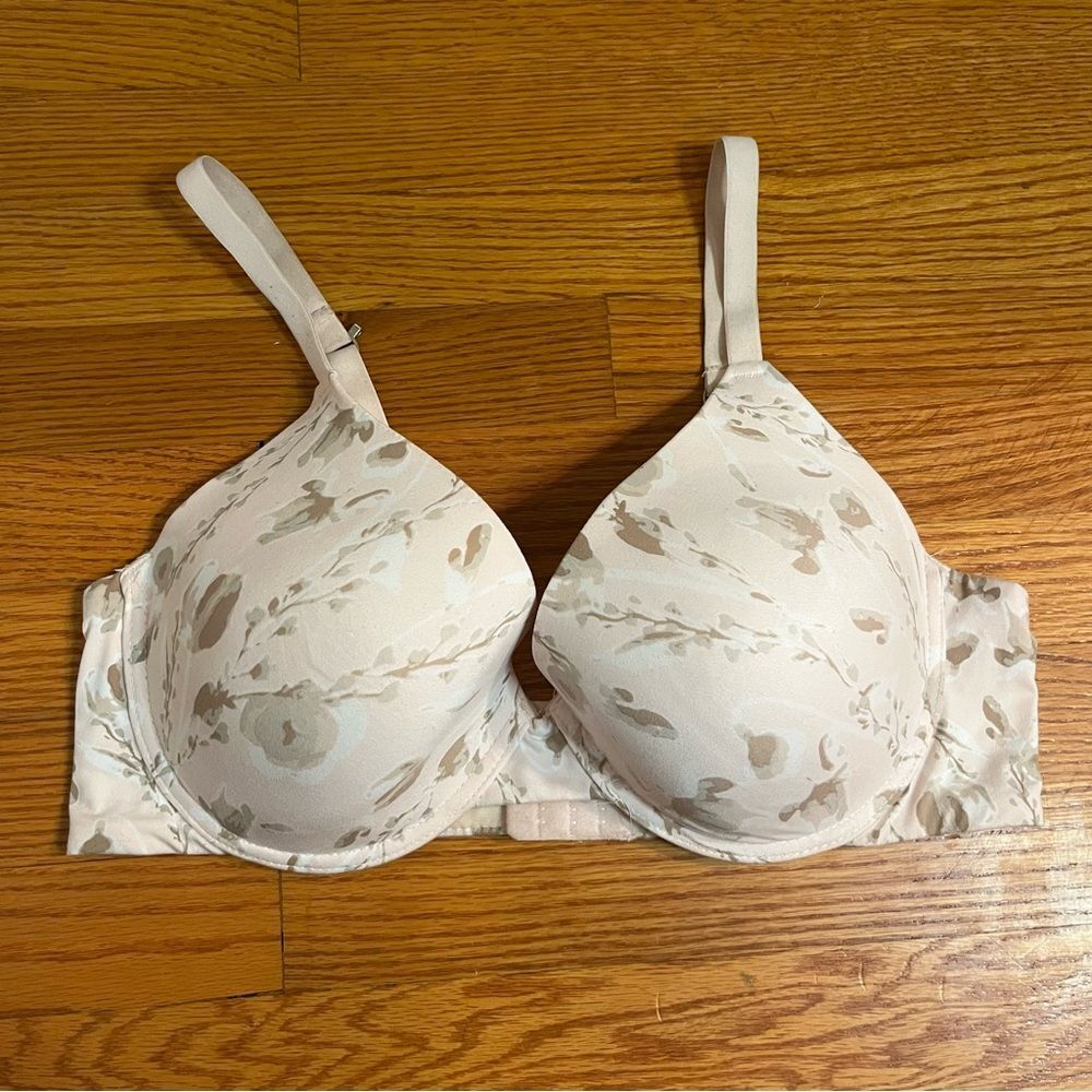 Anne Klein tshirt bra floral print size 40D